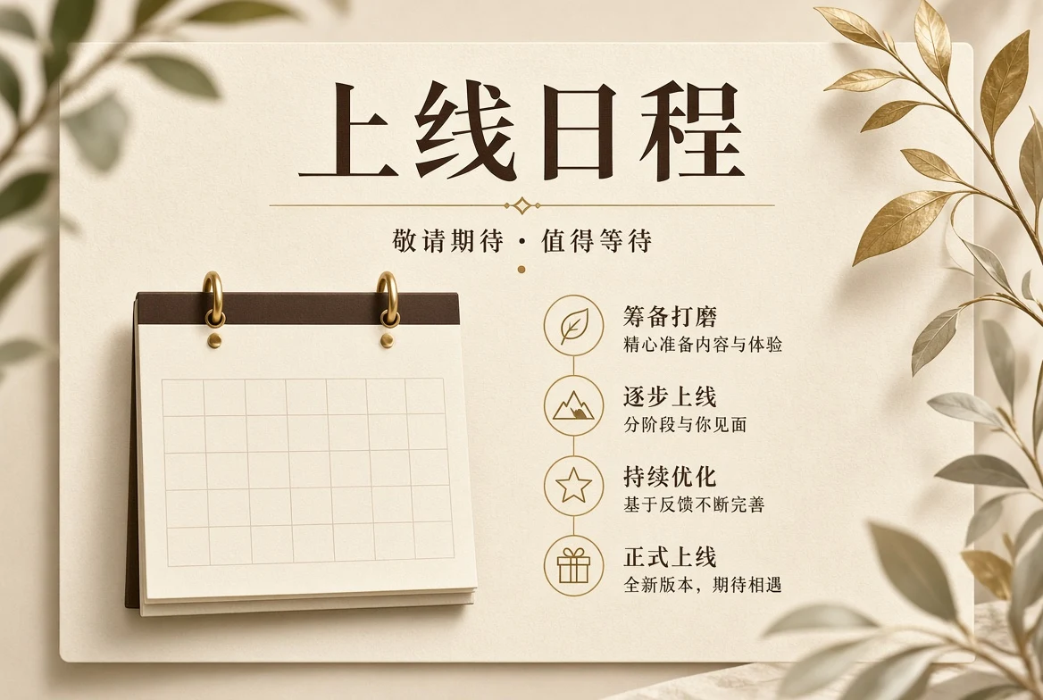 上线日程栏目视觉